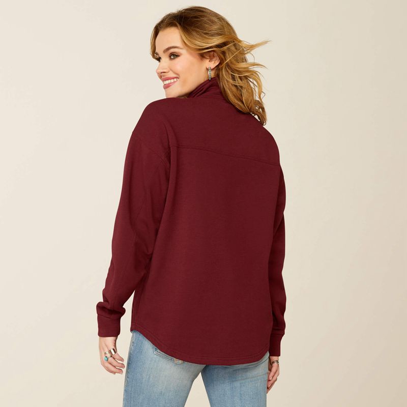 Ariat Hometown Sweatshirt Tawny Port Polska | IYBHXQ-810