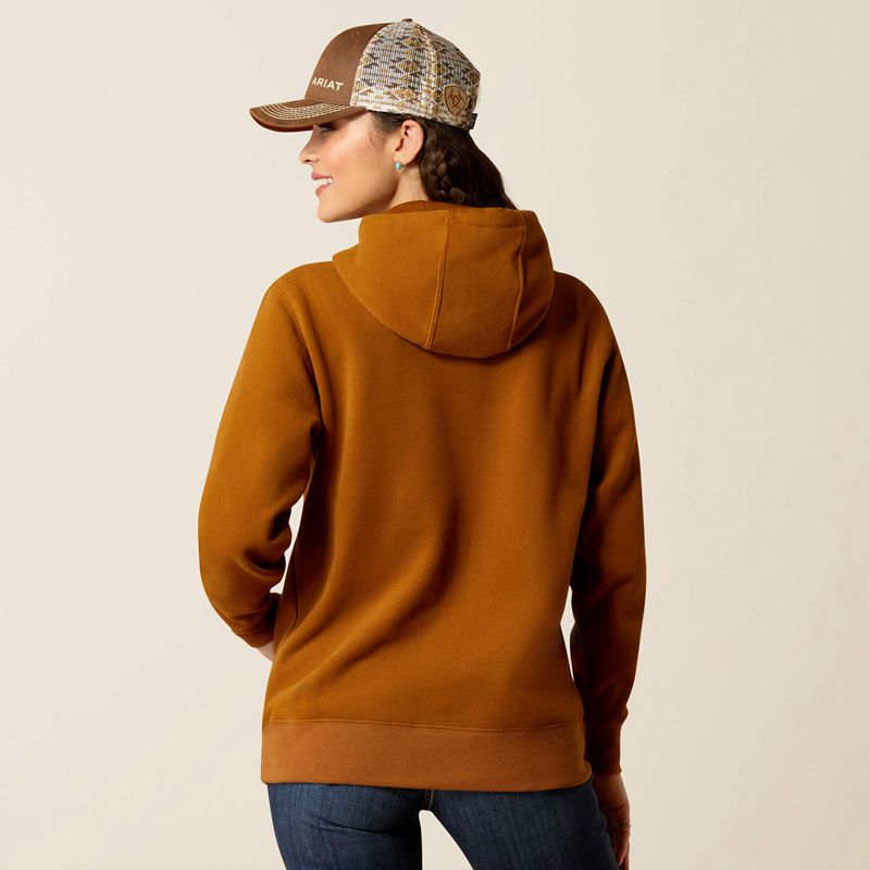 Ariat Horizon Hoodie Chestnut Horse Polska | LMTVHG-461