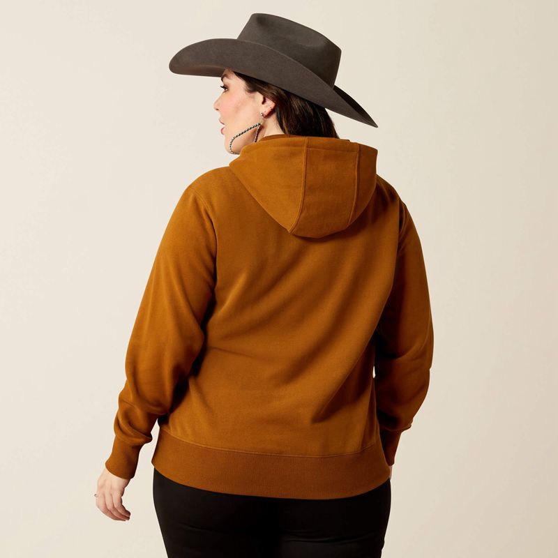 Ariat Horizon Hoodie Chestnut Horse Polska | LMTVHG-461