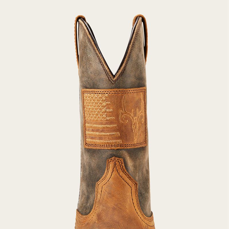 Ariat Hybrid Patriot Country Western Boot Brązowe Polska | SAKFCG-348