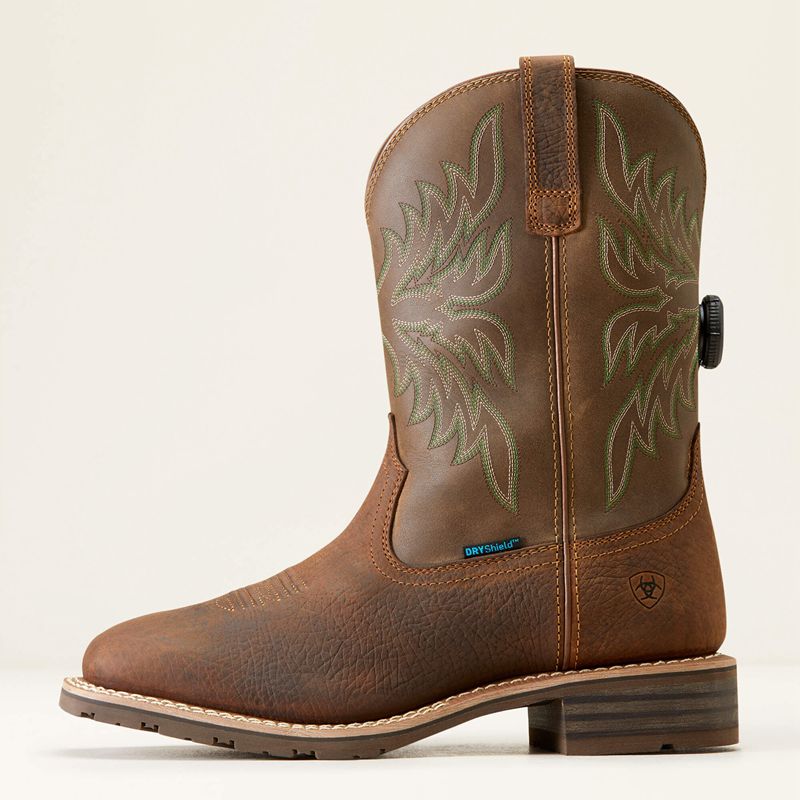 Ariat Hybrid Rancher Boa Waterproof Cowboy Boot Brązowe Polska | JLNCIP-651