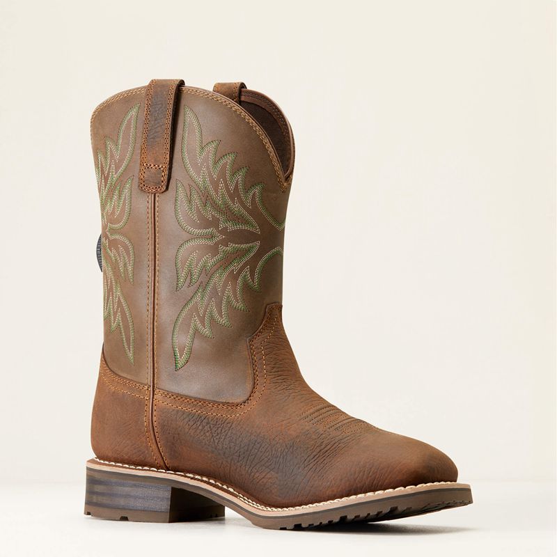 Ariat Hybrid Rancher Boa Waterproof Cowboy Boot Brązowe Polska | JLNCIP-651