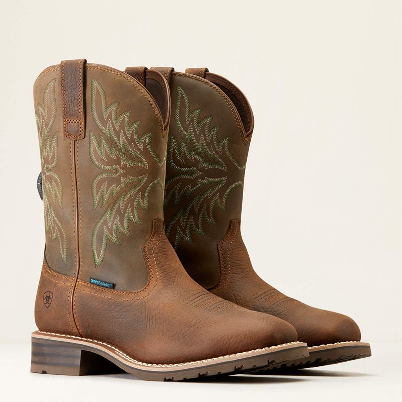 Ariat Hybrid Rancher Boa Waterproof Cowboy Boot Brązowe Polska | JLNCIP-651