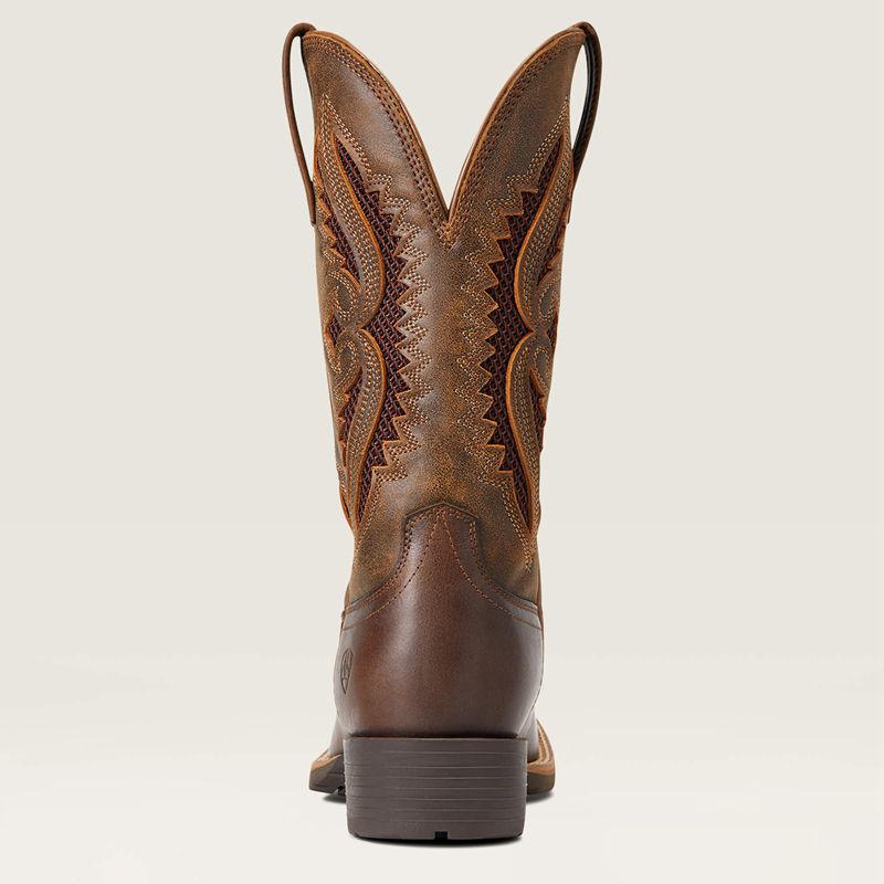 Ariat Hybrid Rancher Venttek 360° Western Boot Distressed Tan/ Truffle Polska | NITKFO-215