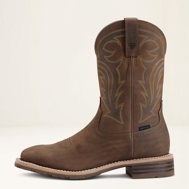 Ariat Hybrid Rancher Waterproof Western Boot Brązowe Polska | CTIDSO-857