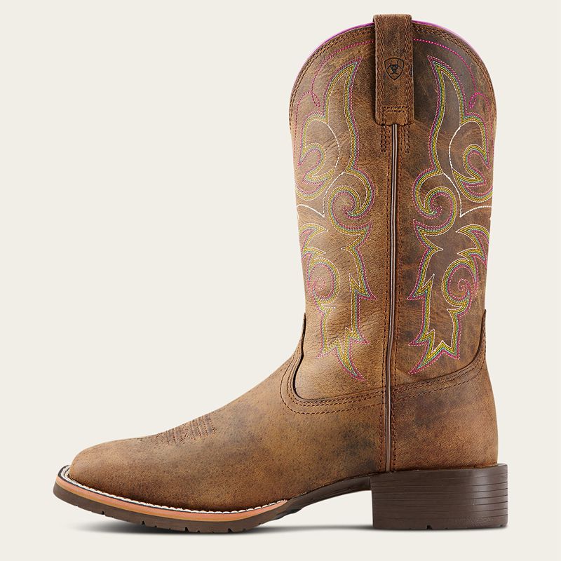 Ariat Hybrid Rancher Western Boot Brązowe Polska | QAUMRL-637