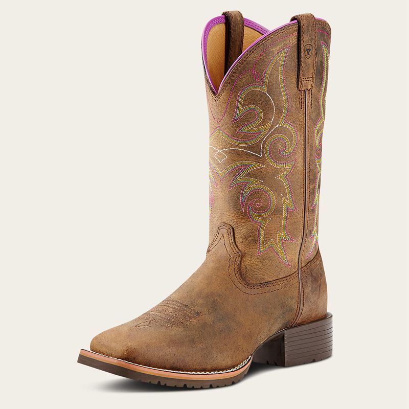 Ariat Hybrid Rancher Western Boot Brązowe Polska | QAUMRL-637