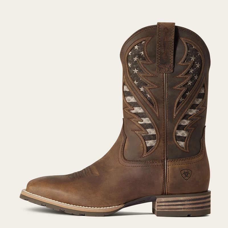 Ariat Hybrid Venttek Western Boot Brązowe Polska | MUHCYS-026