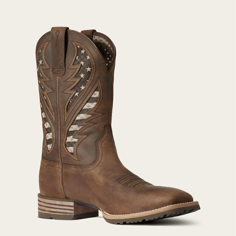 Ariat Hybrid Venttek Western Boot Brązowe Polska | MUHCYS-026