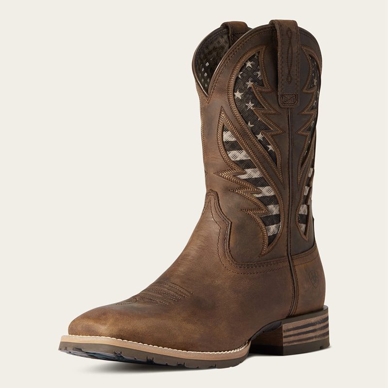 Ariat Hybrid Venttek Western Boot Brązowe Polska | MUHCYS-026