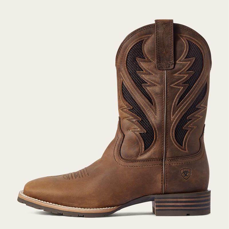 Ariat Hybrid Venttek Western Boot Distressed Tan Polska | ENAGSY-926