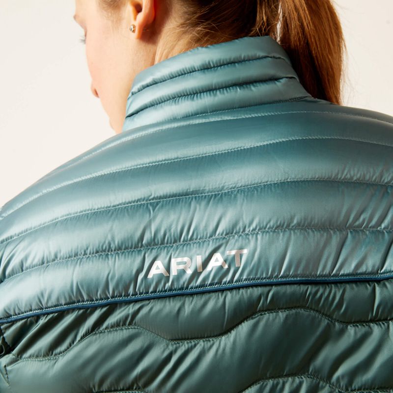 Ariat Ideal Down Jacket Iridescent Arctic/Silver Pine Polska | NAIDHL-897