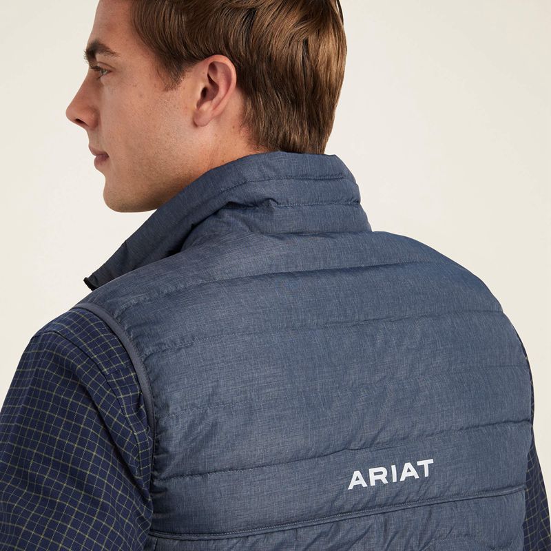 Ariat Ideal Down Vest Charcoal Heather Polska | LVUARN-285