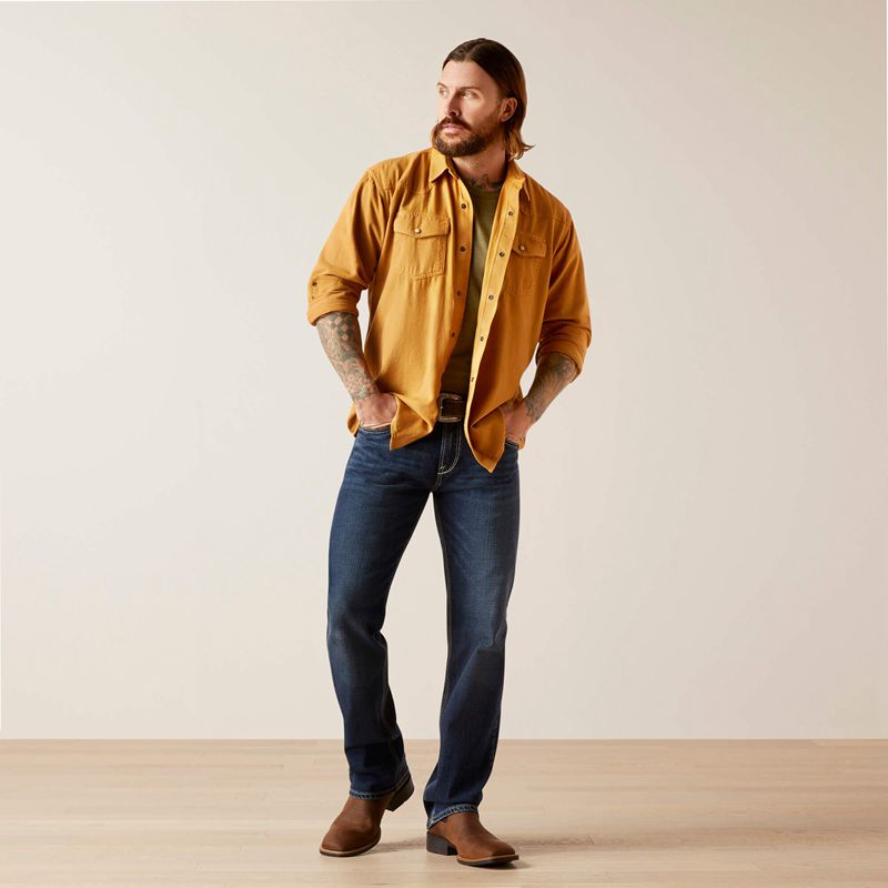 Ariat Jurlington Retro Fit Shirt Comb Honey Polska | MZGTBD-728