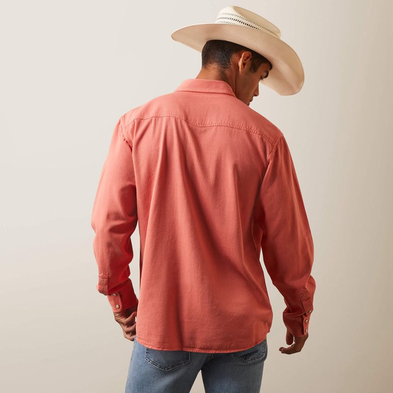 Ariat Jurlington Retro Fit Shirt Faded Brick Polska | AXUQEB-580