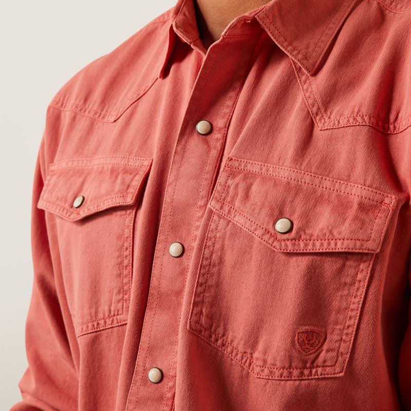 Ariat Jurlington Retro Fit Shirt Faded Brick Polska | AXUQEB-580