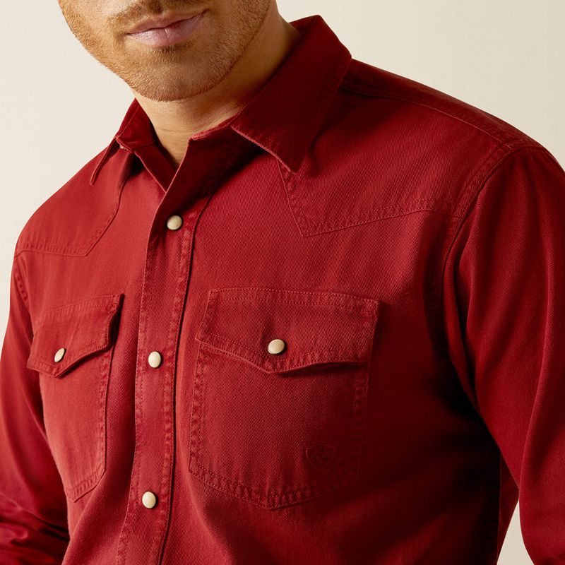 Ariat Jurlington Retro Fit Shirt Rosewood Polska | VGYCAE-385