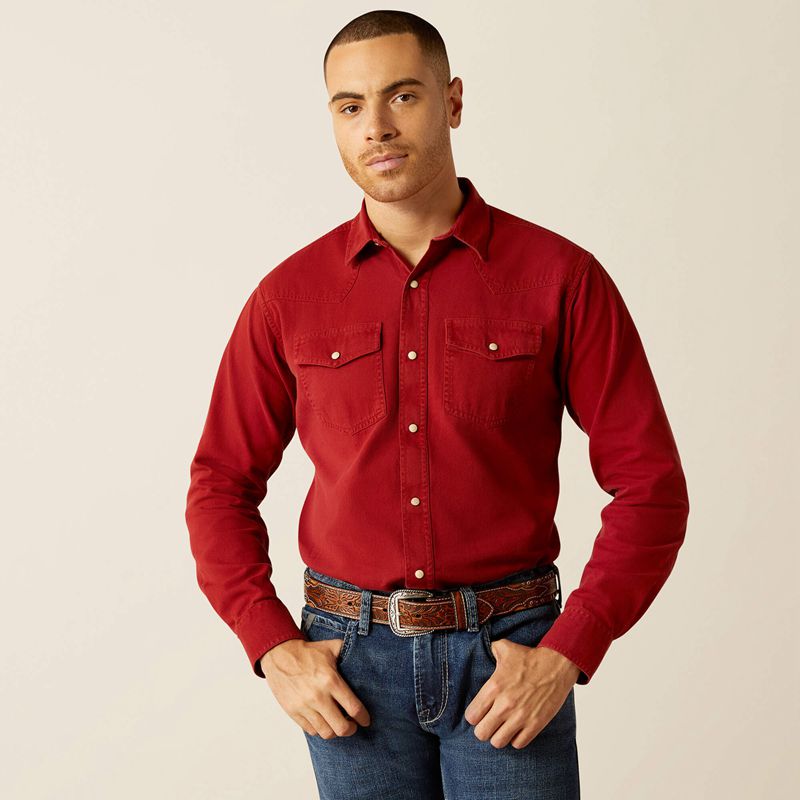 Ariat Jurlington Retro Fit Shirt Rosewood Polska | VGYCAE-385