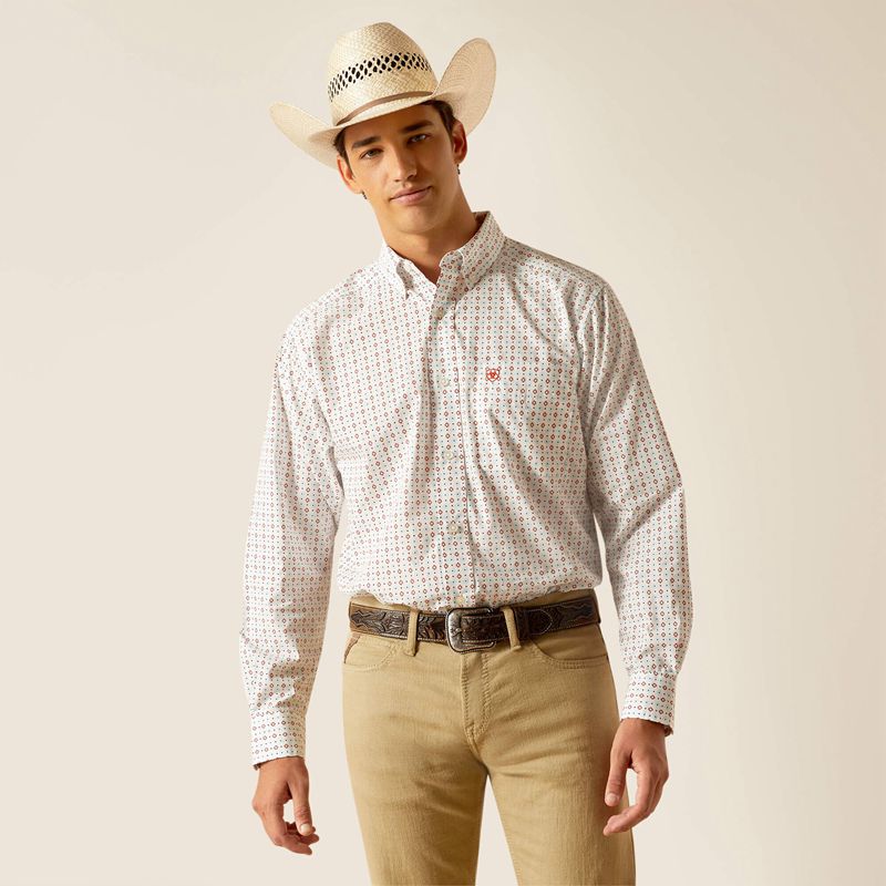 Ariat Kade Classic Fit Shirt Białe Polska | EOIVUL-921