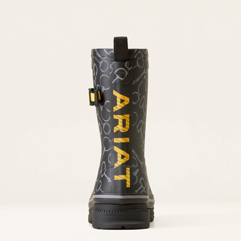 Ariat Kelmarsh Mid Rubber Boot Czarne Polska | PYHIJC-423