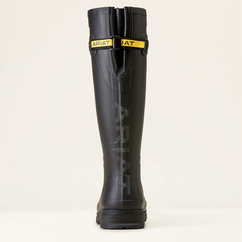 Ariat Kelmarsh Rubber Boot Czarne Polska | TBPVRN-597