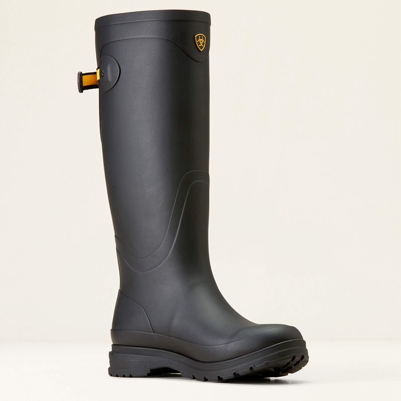 Ariat Kelmarsh Rubber Boot Czarne Polska | TBPVRN-597