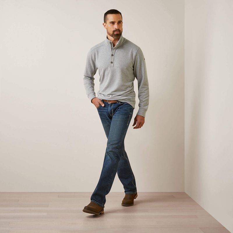 Ariat Kentfield Sweatshirt Szare Polska | IMBOGE-046