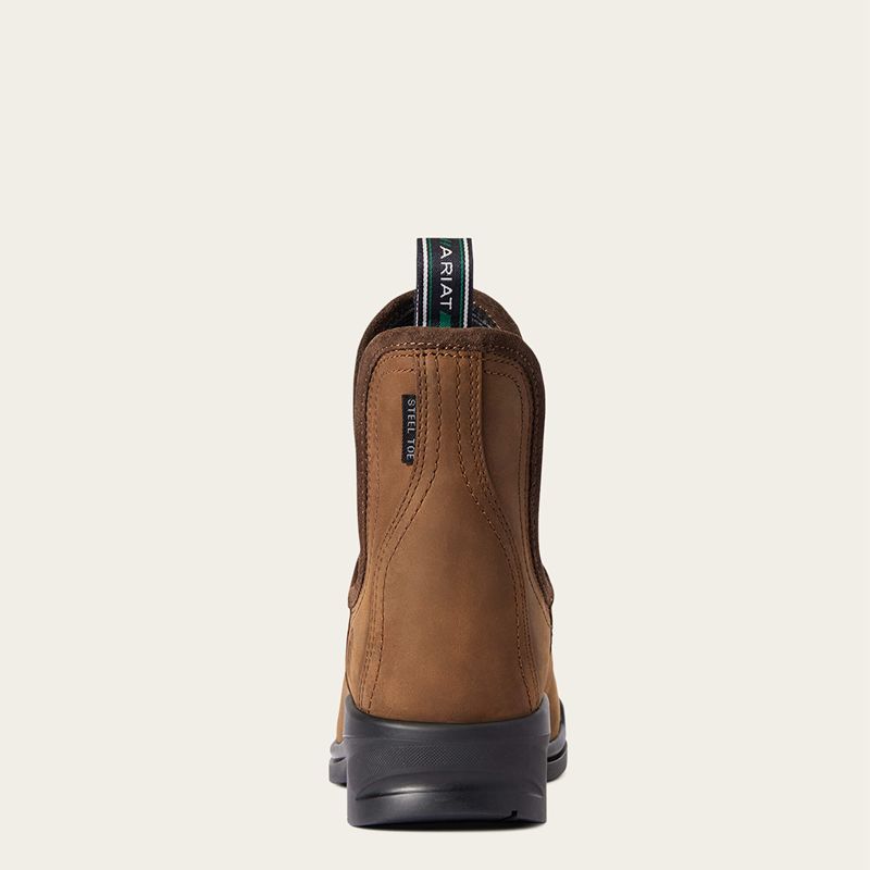 Ariat Keswick Steel Toe Paddock Boot Brązowe Polska | OBNPDQ-615