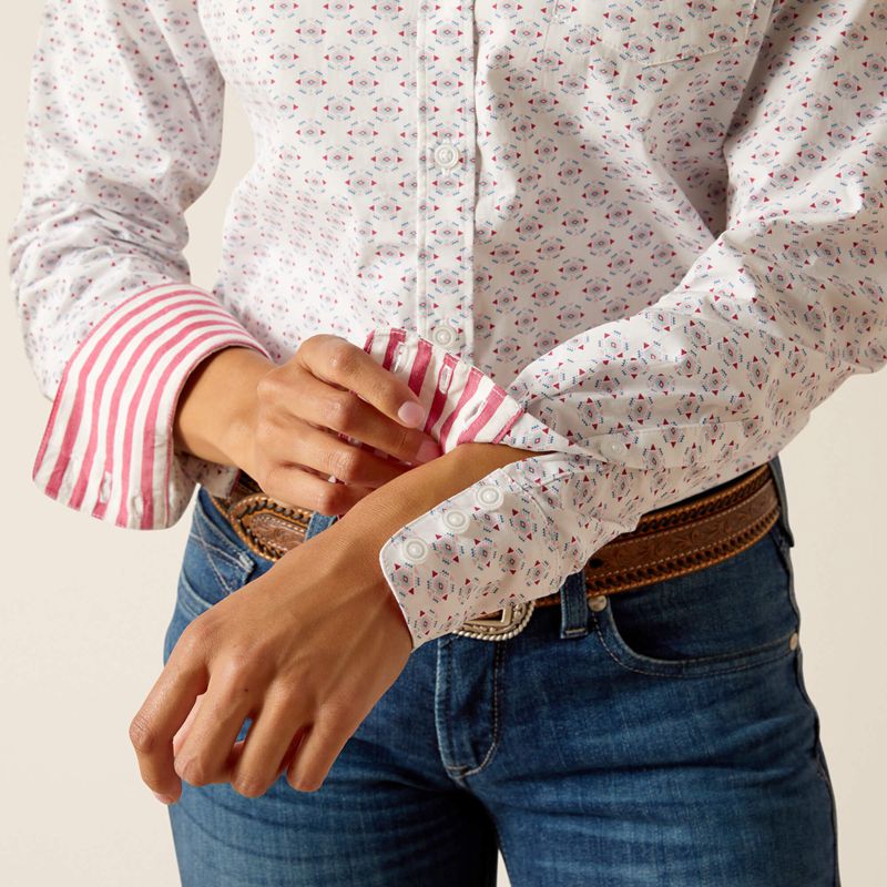 Ariat Kirby Stretch Shirt Izel Print Polska | BVZHND-154