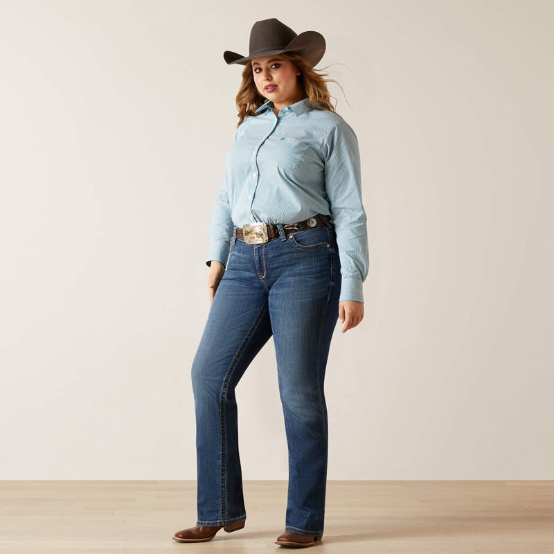 Ariat Kirby Stretch Shirt Paski Polska | VHSETO-268