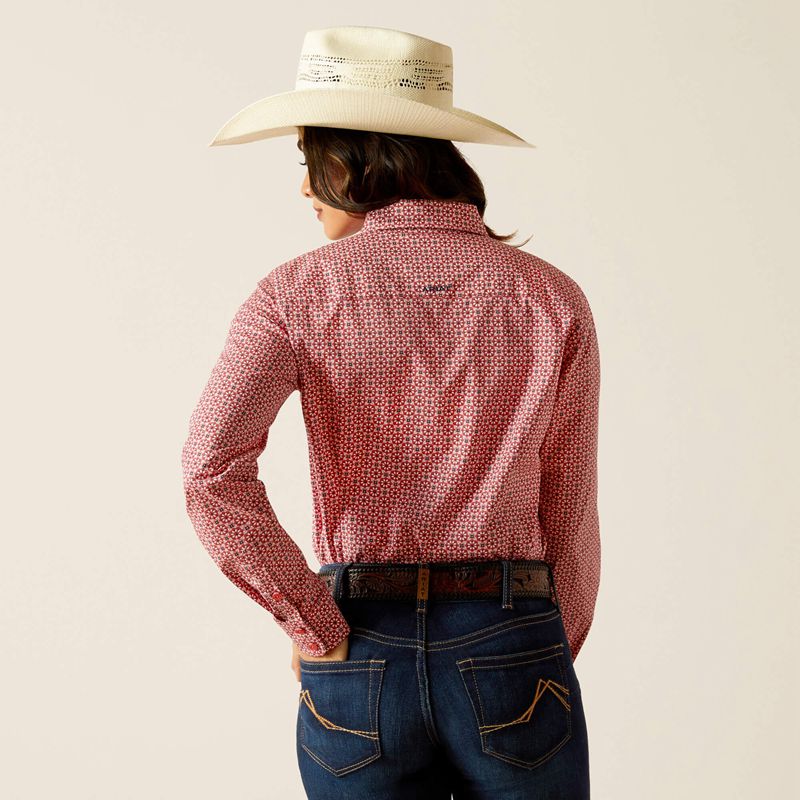 Ariat Kirby Stretch Shirt Różowe Polska | DXRVIK-627