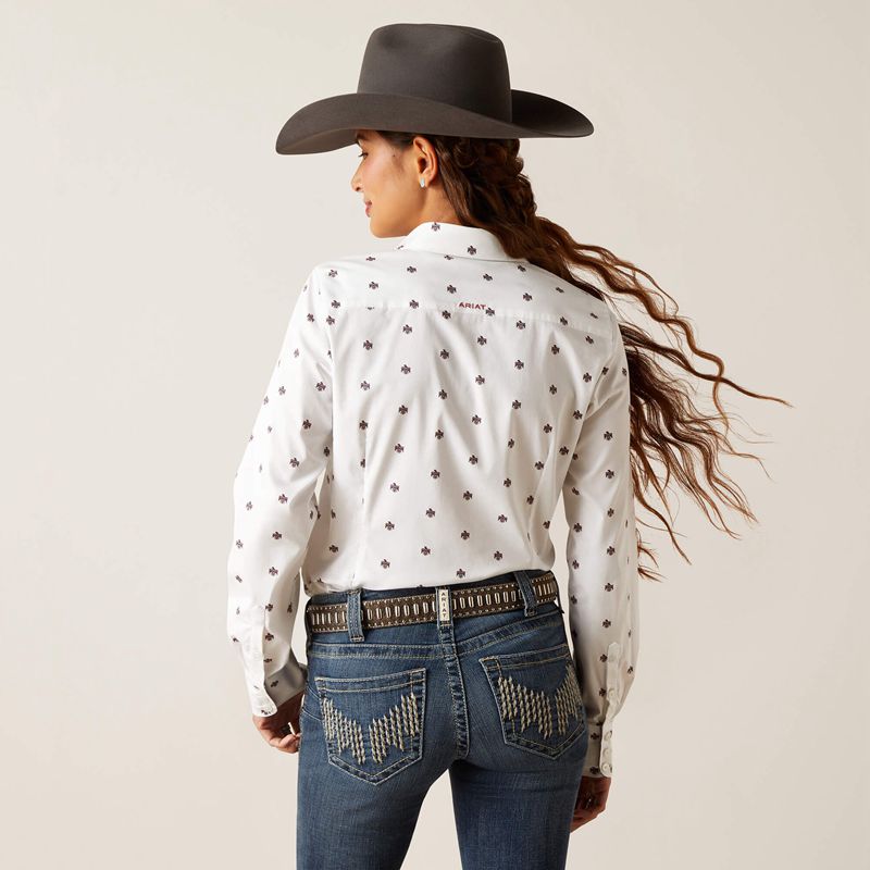 Ariat Kirby Stretch Shirt Thunderbird Print Polska | LICDRE-018