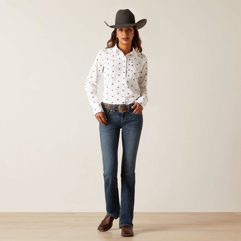 Ariat Kirby Stretch Shirt Thunderbird Print Polska | LICDRE-018