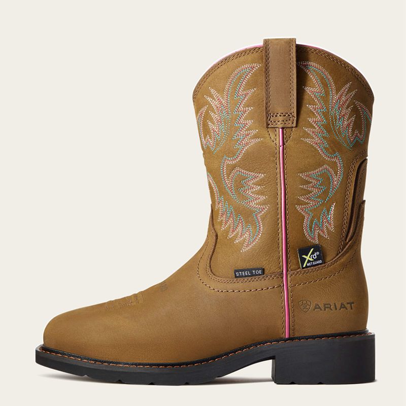 Ariat Krista Metguard Steel Toe Work Boot Ciemny Brązowe Polska | AIFYVB-946