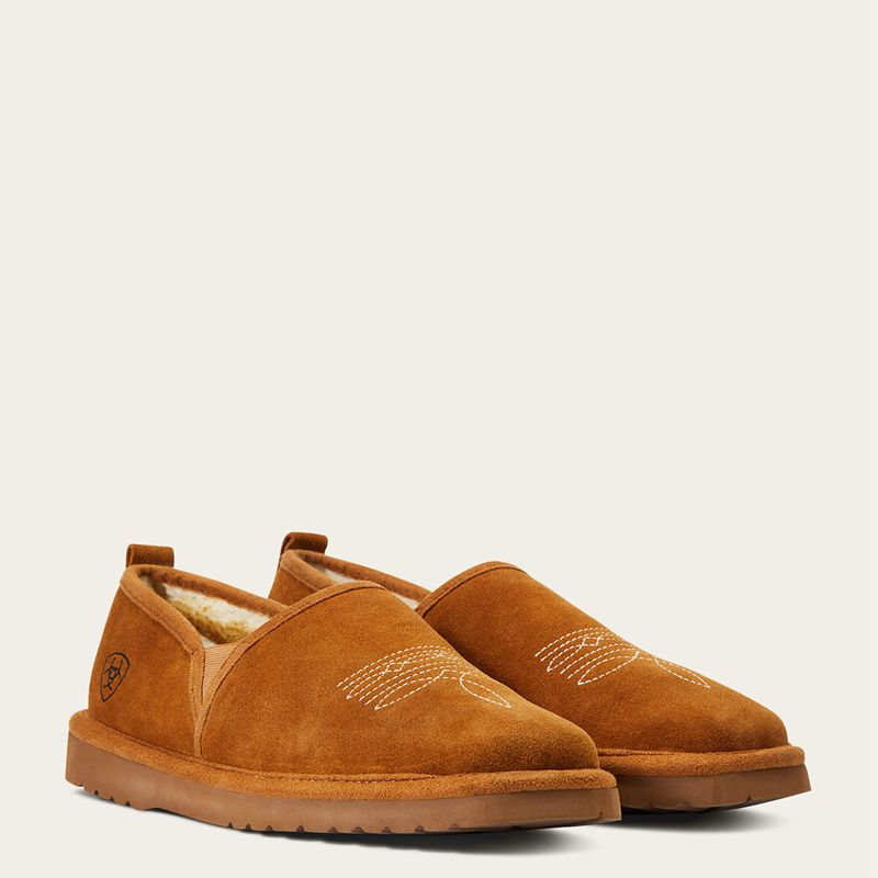 Ariat Lasso Square Toe Slipper Chestnut Polska | VDTNCM-481