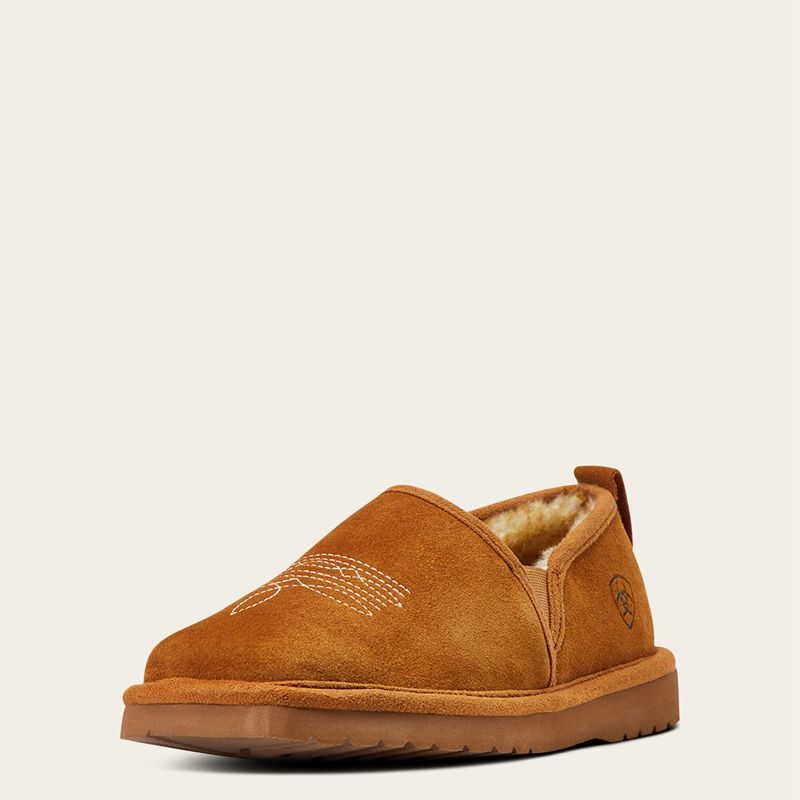 Ariat Lasso Square Toe Slipper Chestnut Polska | VDTNCM-481