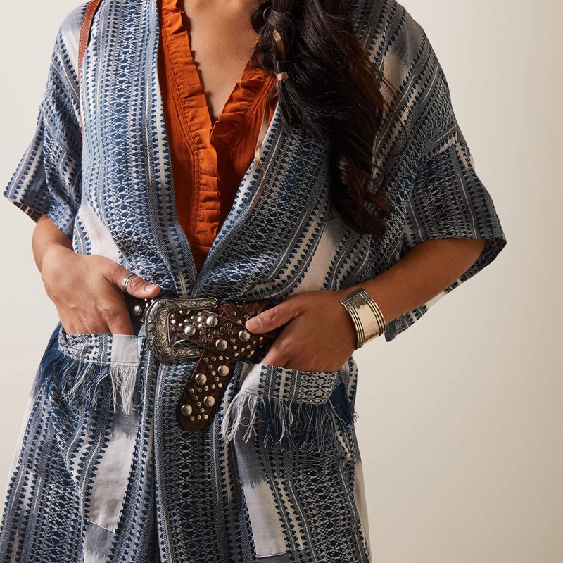 Ariat Lauren Kimono Wrap Multi Yarn Dye Polska | VBUCAM-721