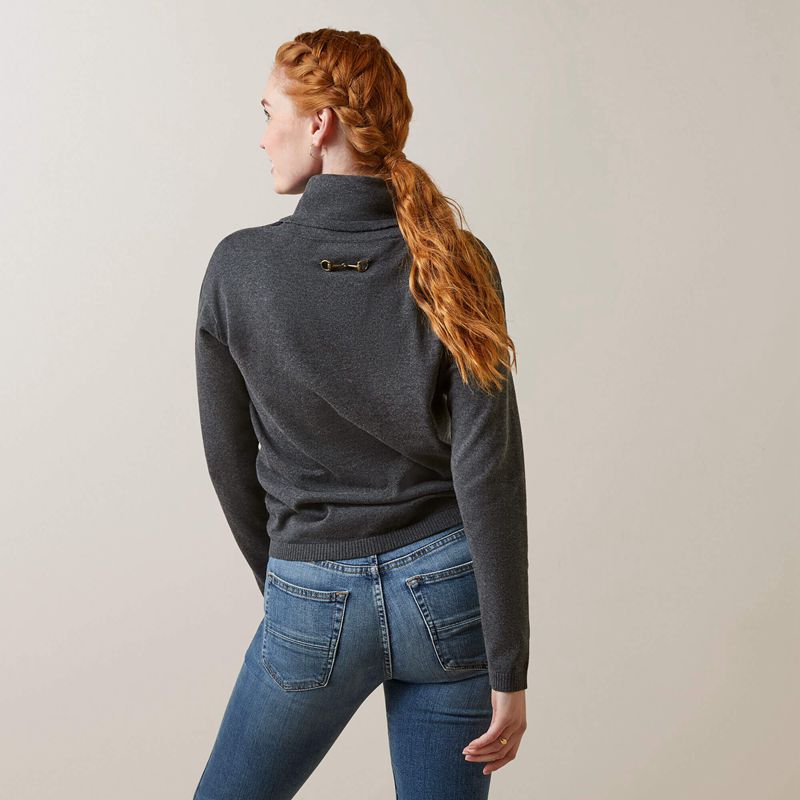 Ariat Lexi Sweater Charcoal Polska | HOXDSY-497