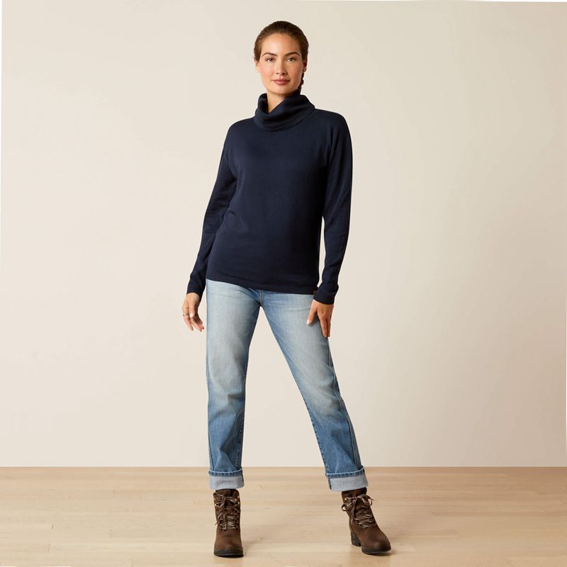 Ariat Lexi Sweater Granatowe Polska | PKALHO-601