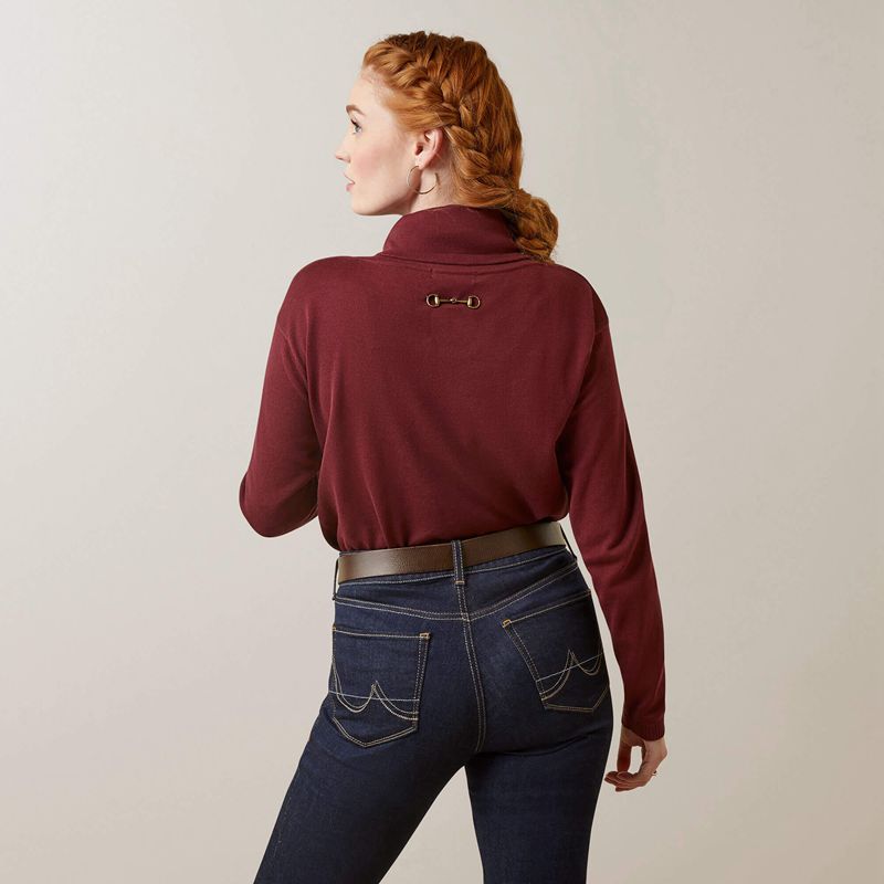 Ariat Lexi Sweater Tawny Port Polska | ZOXPGD-056