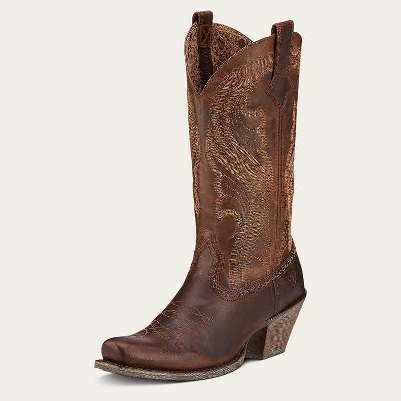 Ariat Lively Western Boot Brązowe Polska | JGWHMD-369