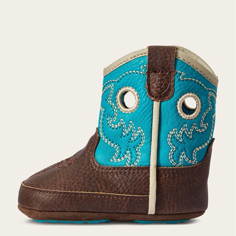 Ariat Lk Lil' Stompers Boston Boot Turkusowe Polska | HYIRJQ-785