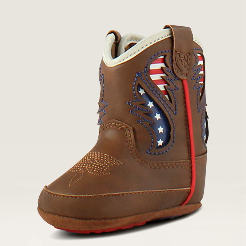 Ariat Lk Lil Stompers George Boot Brązowe Polska | KJECGZ-706