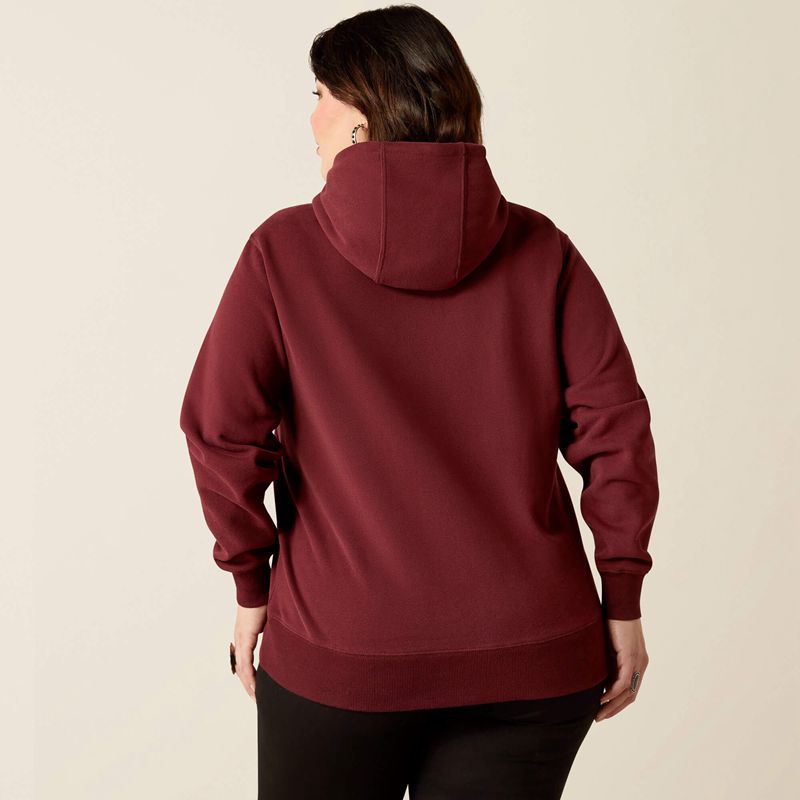 Ariat Logo 2.0 Hoodie Tawny Port Polska | YUSLAX-815