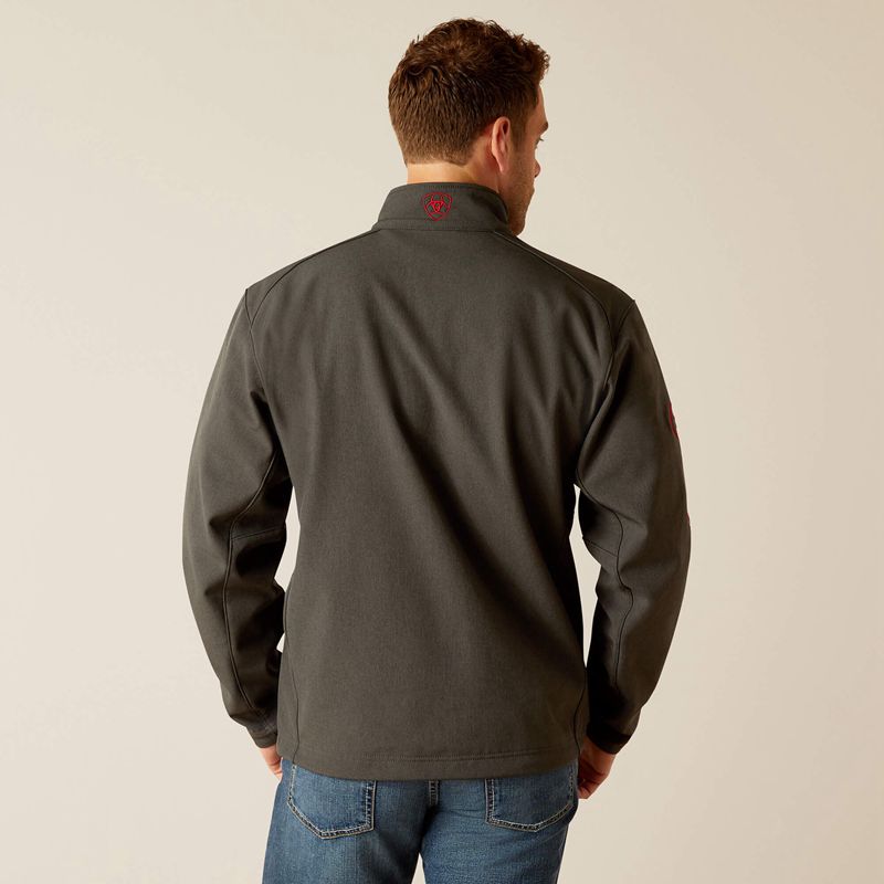 Ariat Logo 2.0 Softshell Jacket Char/Americana Polska | TOAWIU-160