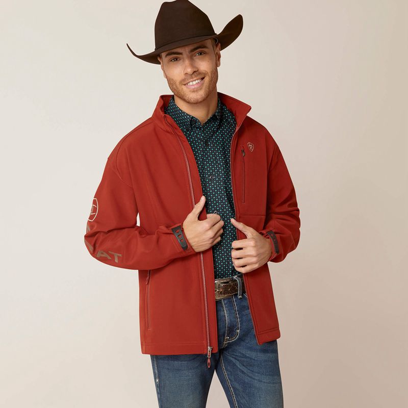 Ariat Logo 2.0 Softshell Jacket Koa Wood Polska | WERSDZ-972