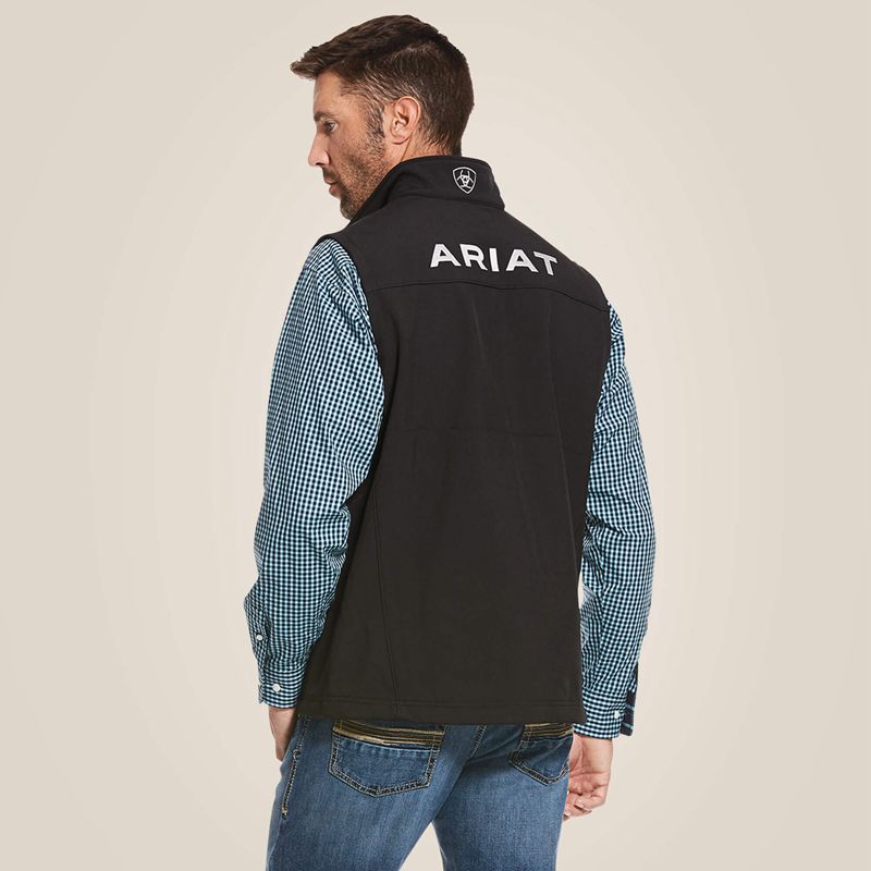 Ariat Logo 2.0 Softshell Vest Czarne Polska | LMQZHG-681