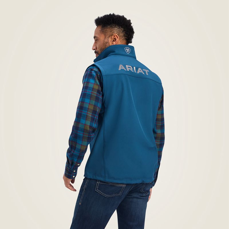 Ariat Logo 2.0 Softshell Vest Niebieskie Polska | SOARJC-709