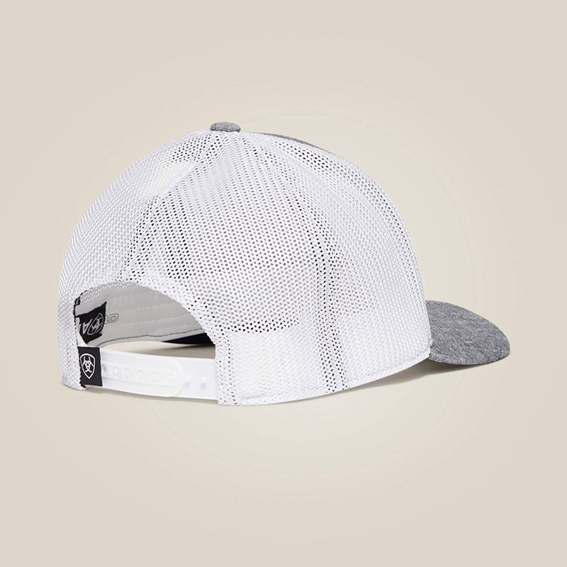 Ariat Logo Patch Cap Gray Polska | HSMBGK-528