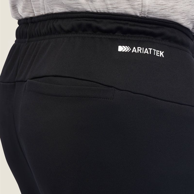 Ariat Logo Tek Fleece Jogger Sweatpants Czarne Polska | QXEIYH-719